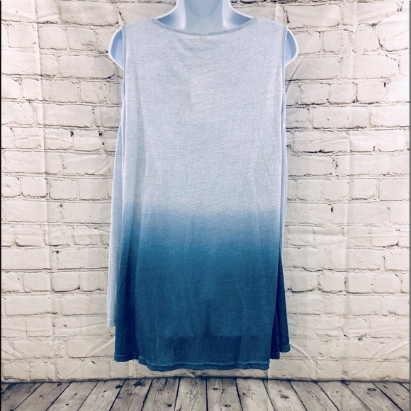 ♦️1 Left♦️NWT-Kori-Cold Shoulder Twist Tie Front Women - Measurements in Pics - Picture 4 of 16